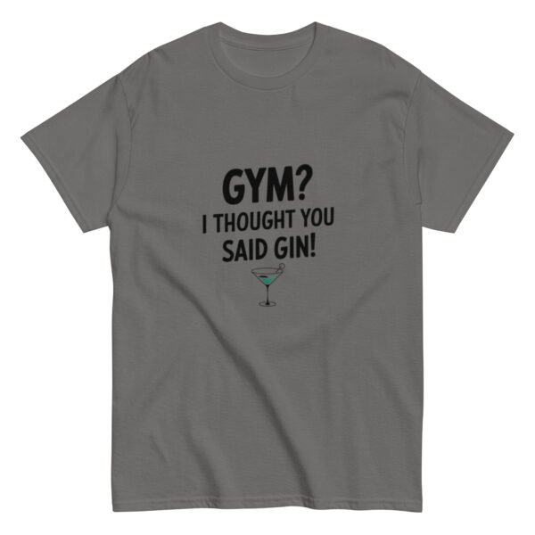 Gym or Gin Funny Tee - Image 2