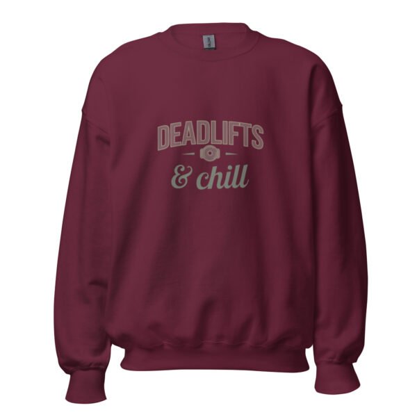 Deadlifts & Chill Gym Sweatshirt - Image 3