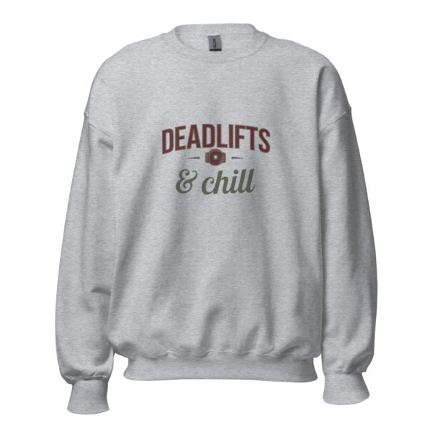 Deadlifts & Chill Gym Sweatshirt - Image 4