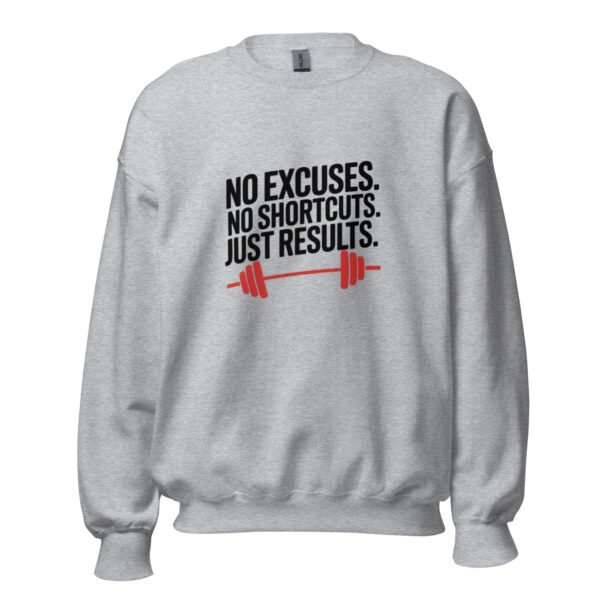 No Excuses Gym Sweatshirt - Image 4